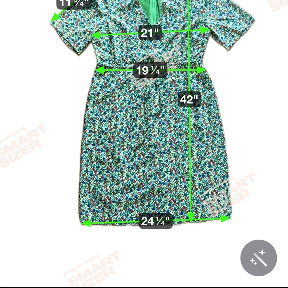 NWT ModCloth Women’s XL Petal & Promise Floral Short Sleeve Vintage Wrap Dress - Picture 11 of 11